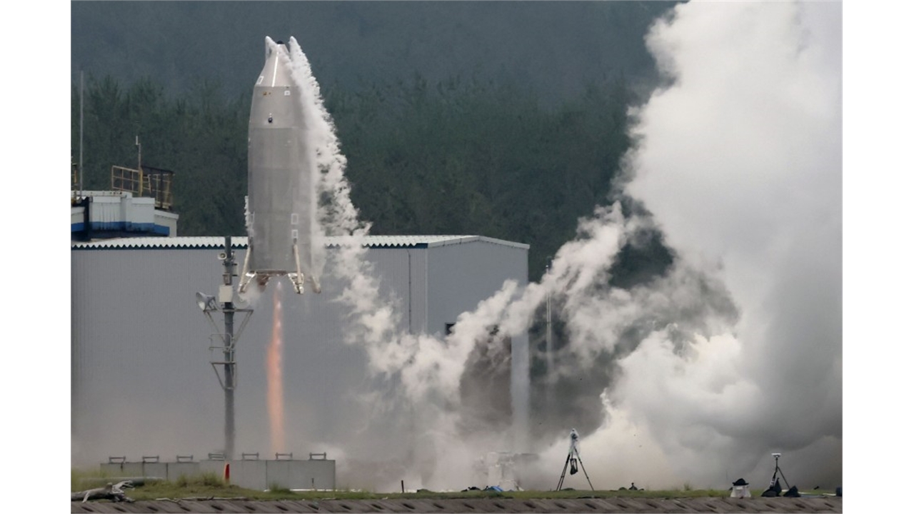 Reusable rocket prototype successfully takes off and lands