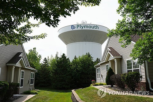 A water tower in Minnesota