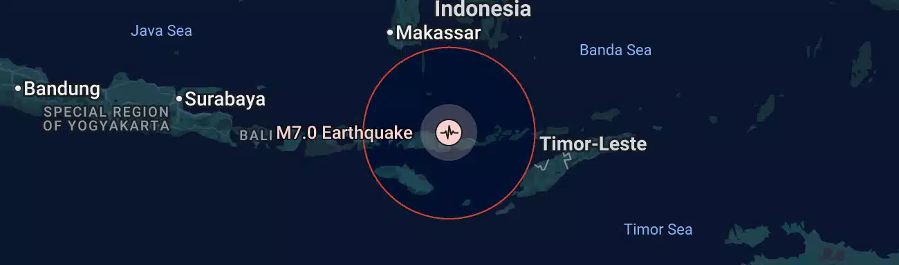 Major Earthquake in Indonesia
