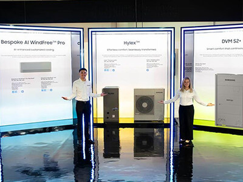 Heat pump technology that simultaneously provides heating, cooling and hot water