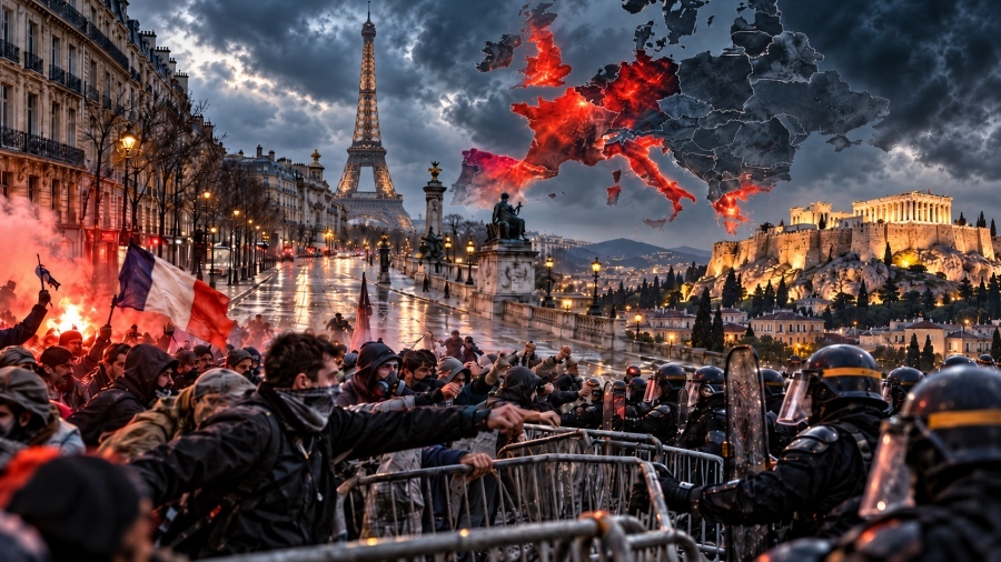 Riots in France trigger a Europe-wide domino effect